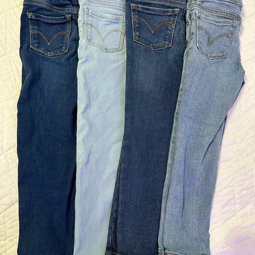 Kids Levi's Blue Skinny Jeans Classic Denim
